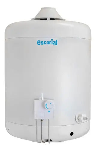 Termotanque A Gas Escorial 45lts Multigas Conexión Superior Blanco