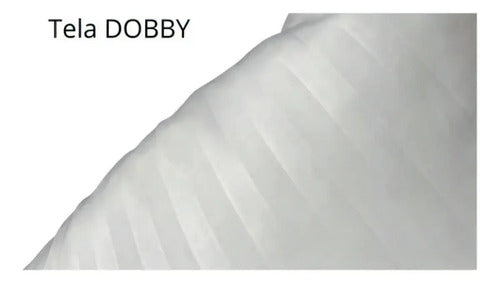 Almohada Cannon Doral Fibra Poliéster Siliconada 70x50 Dobby Color Blanco