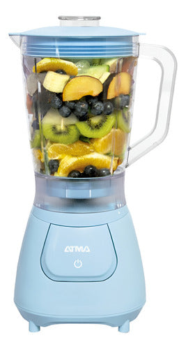 Licuadora De Vaso Atma Lv24c0ap 1,25l 500w Celeste Cts Celeste