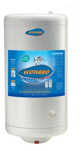 Termotanque Eléctrico Ecotermo 70l Protección Anticorrosiva Blanco