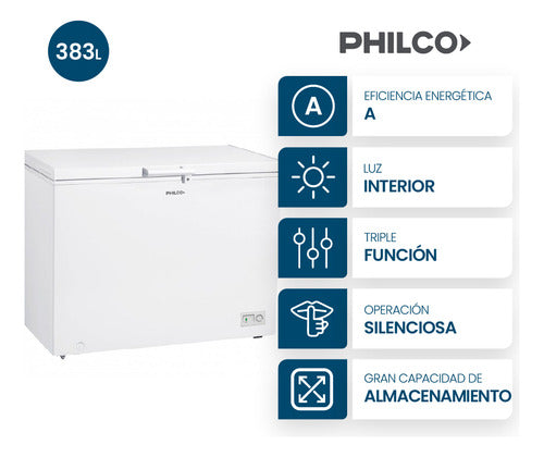 Freezer De Pozo Philco Phch410bm 383l Color Blanco