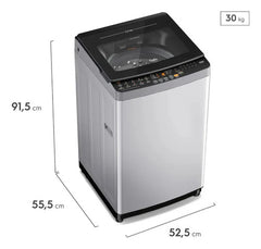 Lavarropas Carga Superior Gafa Lgs07 Kg Dispenser Easy&clean Gris