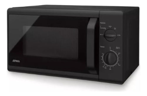 Microondas Rotativo Atma 20lts Matrb20ubn Negro 700w