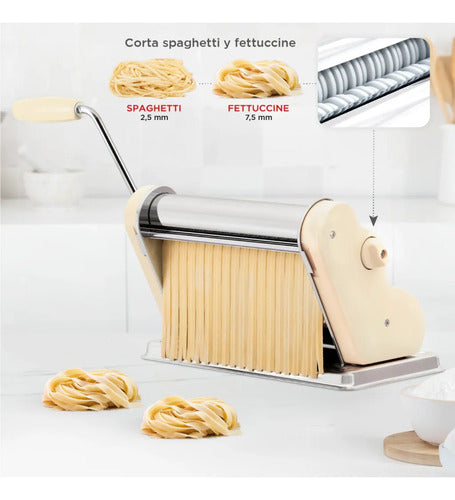 Fabrica De Pastas Pastalinda Clasica 260 Original Fideo Masa Beige