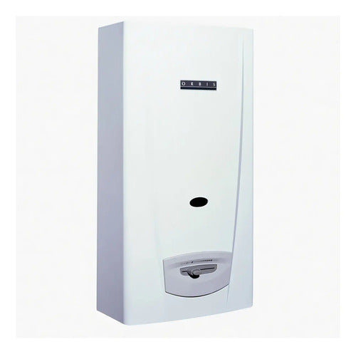 Calefón A Gas Orbis 315bho Gn Tradicional 14 L/min Con Sensor De Seguridad Blanco