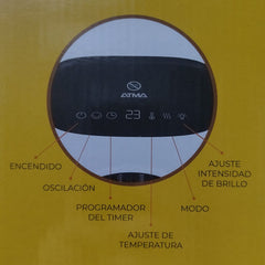 Caloventor Atma Cacefh1524p Oscilante Termostato 1500w Blanco