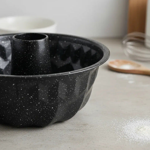 Molde Para Flan Flanera Savarin Antiadherente Carol 5054fne Negro