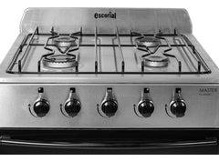 Cocina A Gas Natural Escorial Master Classic Inox 56cm Ctss Gris