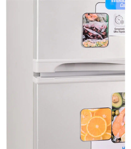 Heladera Con Freezer Telefunken Tfk-hd220 Silver 220lts Gris