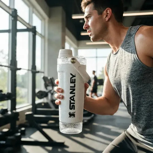 Vaso Stanley Activate Shaker de 591 ml Chalk