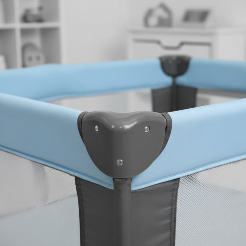 Practicuna Corralito Plegable Transportable Bebesit 2105-ad Celeste Lisa