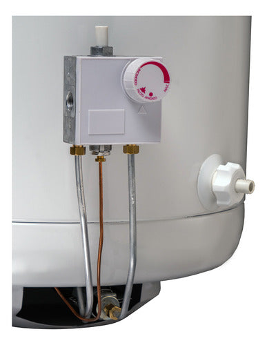 Termotanque A Gas De Carga Superior Ecotermo Populi 45lts Blanco