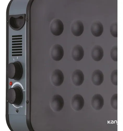 Calefactor Eléctrico Convector Con Termostato 2000w Color Negro Kanji-home Kjh-ch121
