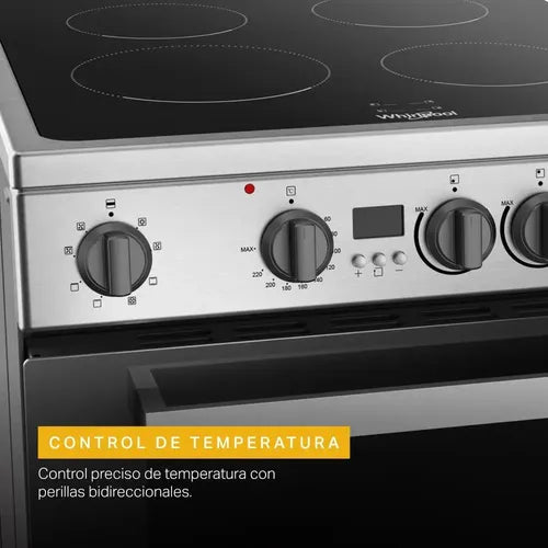 Cocina Whirlpool Eléctrica Inox 55 Cm Inox