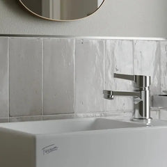 Griferia Lavatorio Fv 0181/g9 Alba Monocomando Baño Pileta Plateado Brillante