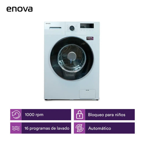 Lavarropas De Carga Frontal Enova Le06f11-bl 6kg Blanco