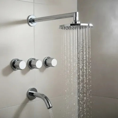 Grifería Ducha Bañera Con Trans Fv California Plus 0103/17p Plateado Cromado
