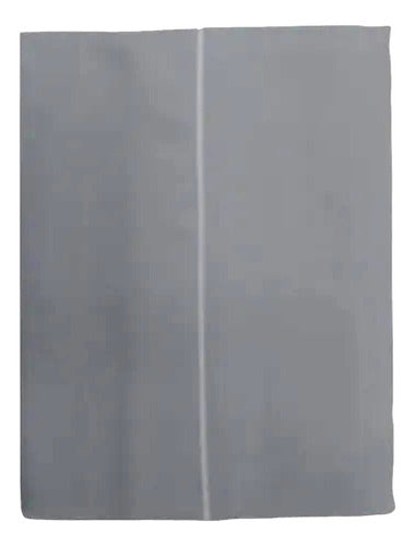 Juego Sabanas 2 Plazas 1/2 Vivendi Cotton Touch Gris 300h Gris Liso