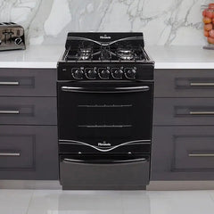 Cocina Multigas Florencia 5517f Negro De Fácil Limpieza Negro