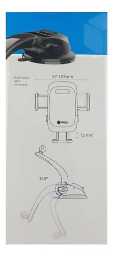 Soporte Celular P/ Tablero Onebox Ob-cv4 Regulable Y Ventosa