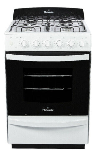 Cocina Multigas Florencia 5536 Blanca De 4 Hornallas Clase A Blanco