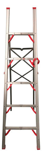 Escalera De Aluminio Articulada Portatil One-box Ob-eto180 Gris