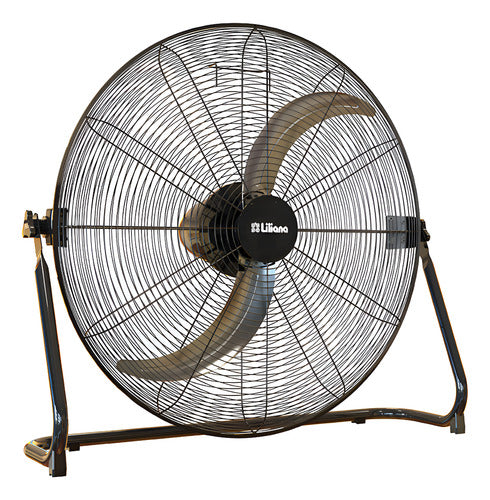 Turbo Ventilador Industrial Liliana 32 Vti32 2 Palas Metal - 81.28 Cm - 50 - Negro - Inox - Metal - 2