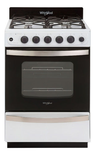 Cocina Whirlpool Multigas 56 Cm Blanca Color Blanco