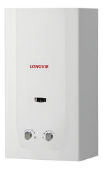 Calefón A Gas Tiro Natural De 14l Longvie Cn514ss Sin Piloto Blanco Gn