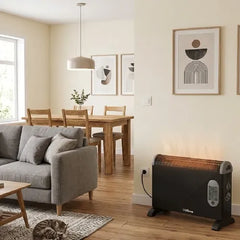 Calefactor Electrico Convector Liliana Duowarm Fan Cfm19 Negro