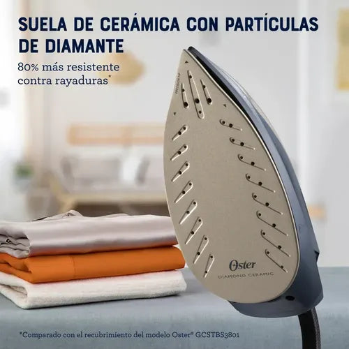 Plancha Oster Gcsg15ar 2 En 1 Con Central De Vapor Azul Oscuro