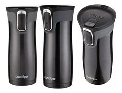 Vaso Térmico Contigo Westloop Color Negro Brilloso 473ml Liso