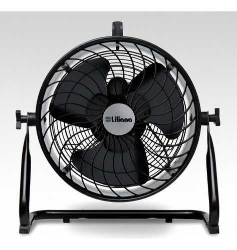 Ventilador Turbo Liliana Vthd16n 3 Aspas Piso Pared Techo 40.64 Cm 50hz/60hz Negro Negro Metal 3