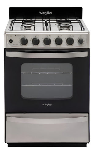 Cocina Whirlpool Wfx57dw Gas Natural Acero Inox 56 Cm Inox