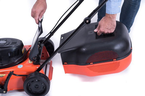 Cortadora De Pasto Eléctrica Dibra R32gb Con Bolsa Recolectora De 1000w Y Color Naranja/negro