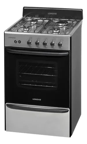 Cocina Longvie Standard12331x Color Acero Inoxidable Con Puerta Con Visor