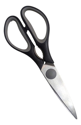 Set Juego 5 Cuchillos Tijera Soporte Cocina Chef Marron Cts Marrón Claro
