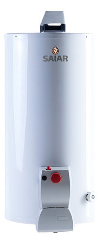 Termotanque A Gas De Colgar Saiar Tcg080 80l En Cts Blanco