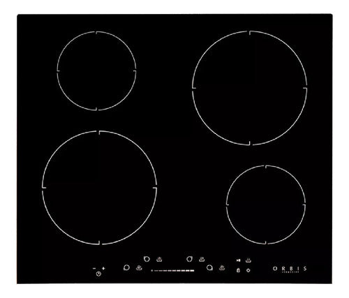 Anafe Eléctrico - Orbis Ei4oeo Color Negro - 4 Hornallas