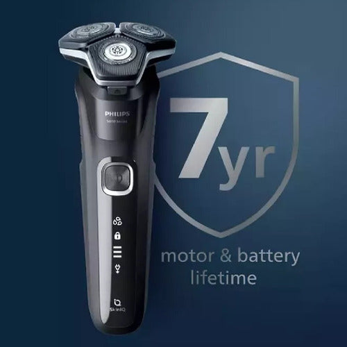 Afeitadora Corta Barba Húmedo Y Seco Philips S5898/17 Negro Profundo