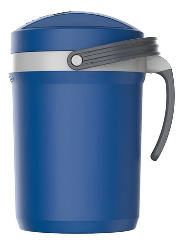 Jarra Térmica Fliptop Termolar Bidón 2,5 Litros Camping Azul