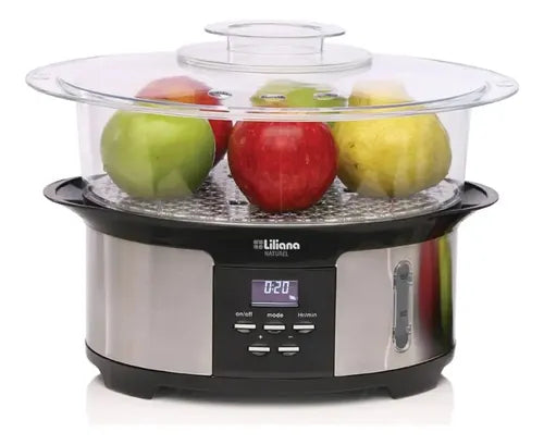 Vaporera Eléctrica Liliana Naturel Av930 Color Gris/negro 1.05kw 50 Hz