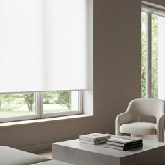 Cortina Roller Blackout Blanca Para Ventana Vivendi 80 X 200 Blanco