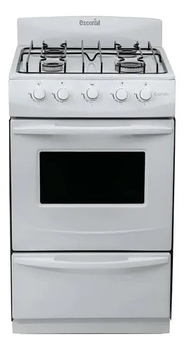 Cocina A Gas Escorial Candor S2 Color Blanco Gas Natural Blanco
