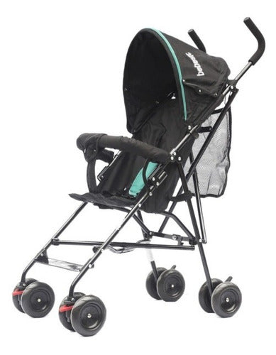 Cochecito Rodado Plegable Paraguitas Para Bebe Bebesit 1052 Negro/verde