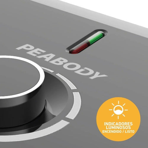 Waflera Para 2 Waffles Peabody Pe-wm187xl De 1200w Negro