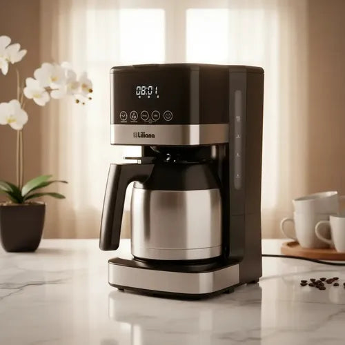 Cafetera Filtro Digital Jarra Inox 1,2l - liliana Ac935 Negro