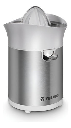 Yelmo Ex1304 Potente Exprimidor De Citrico 120w Inoxidable Color Gris
