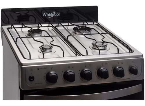 Cocina Whirlpool Wfx57dw Gas Natural Acero Inox 56 Cm Inox