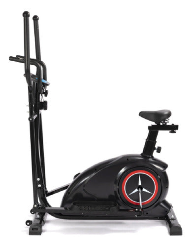 Bicicleta Eliptica Con Asiento Tm 61505 Negro Acero Abs Ct